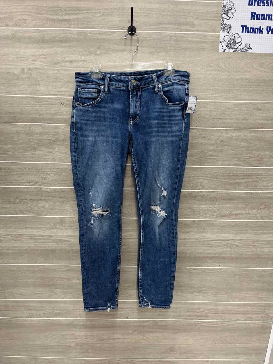 Silver Size 8/10 Blue Womens Jeans