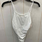 White Womens Size Small Bodysuit