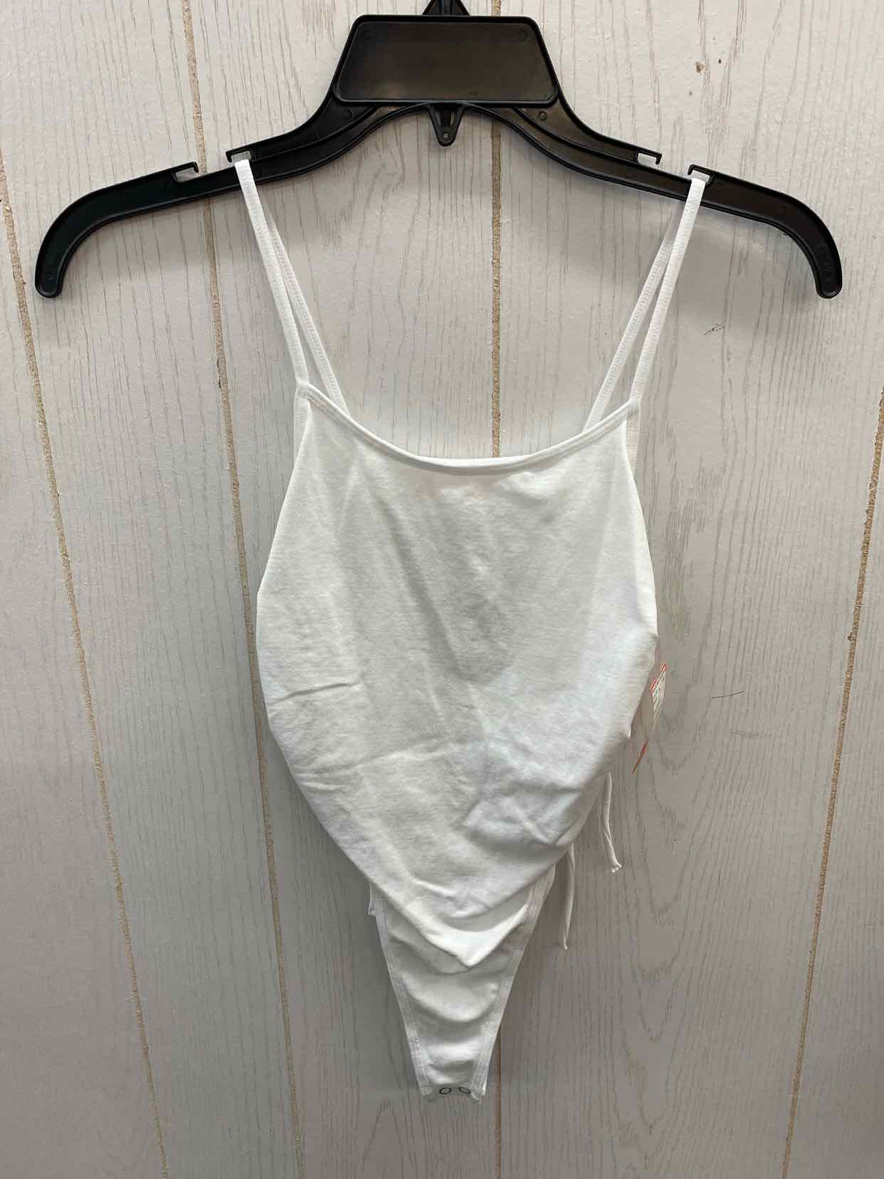 White Womens Size Small Bodysuit