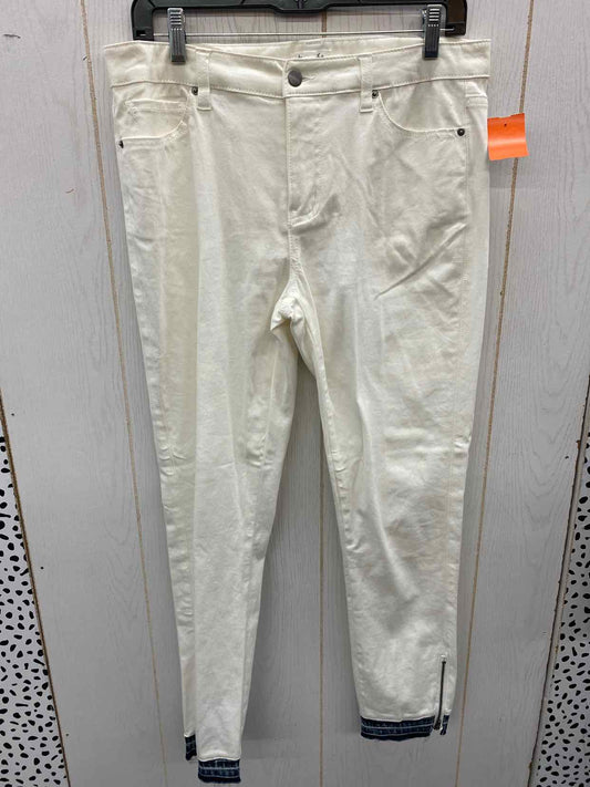 Cream Womens Size 10 Pants