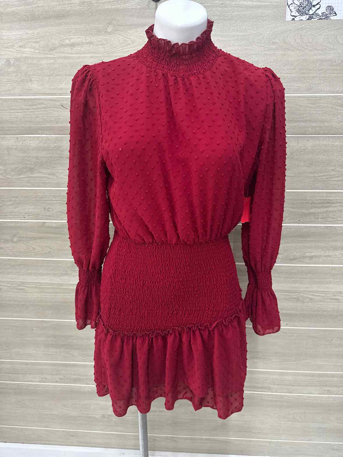 Burgundy Womens Women Size 6/8 Dress