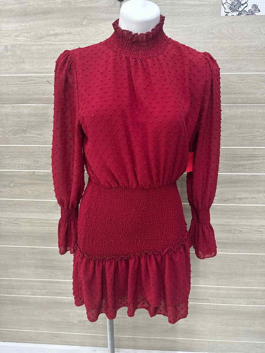 Burgundy Womens Women Size 6/8 Dress