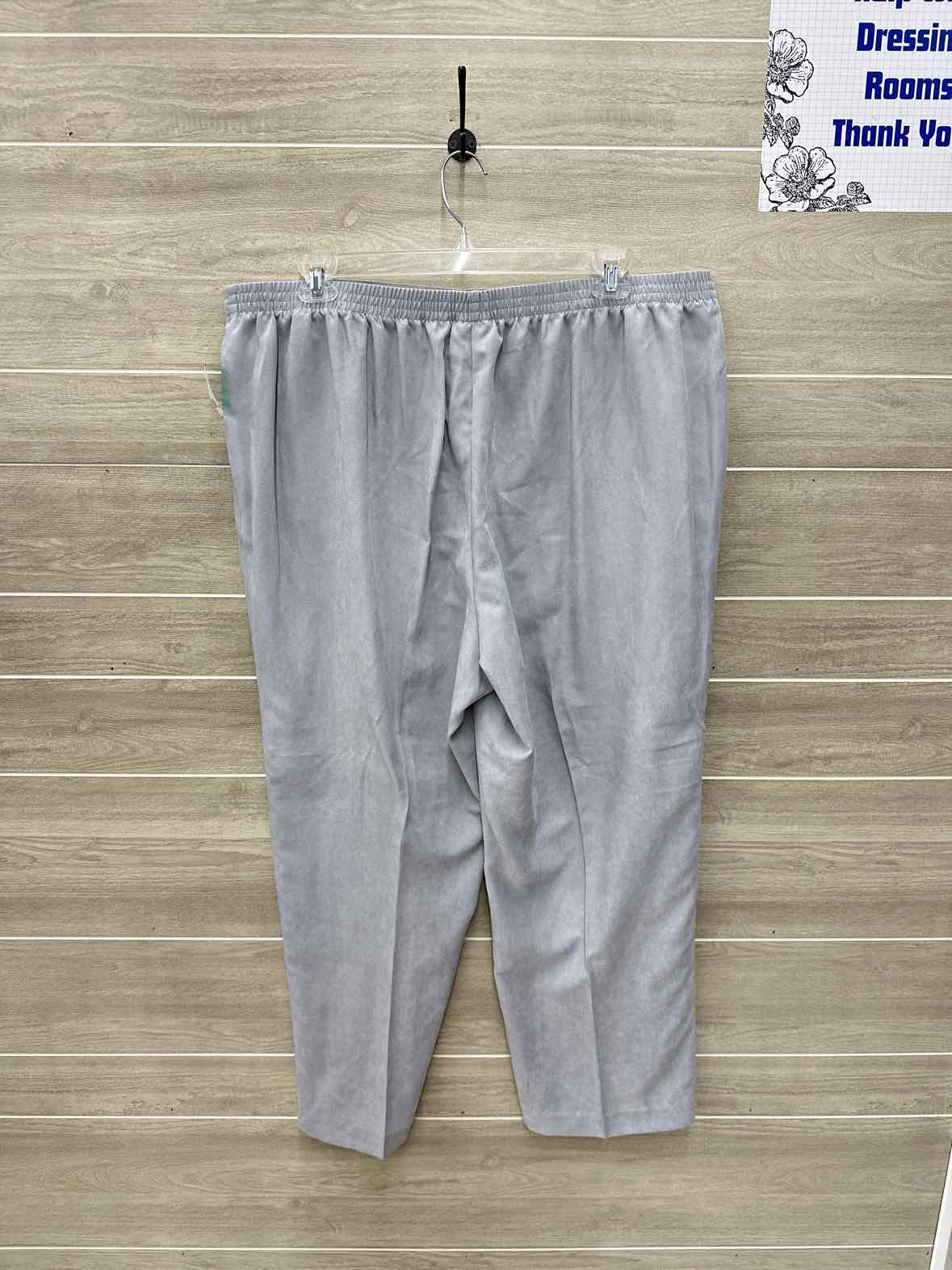 Alfred Dunner Size 22W Gray Plus Pants