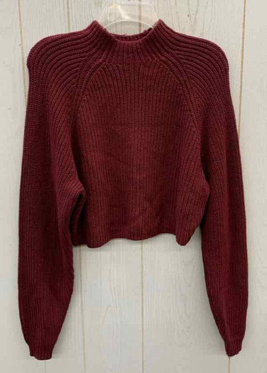 Hollister Burgundy Junior Size Small Sweater