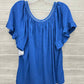 Max Studio Size 1X Blue Plus Shirt