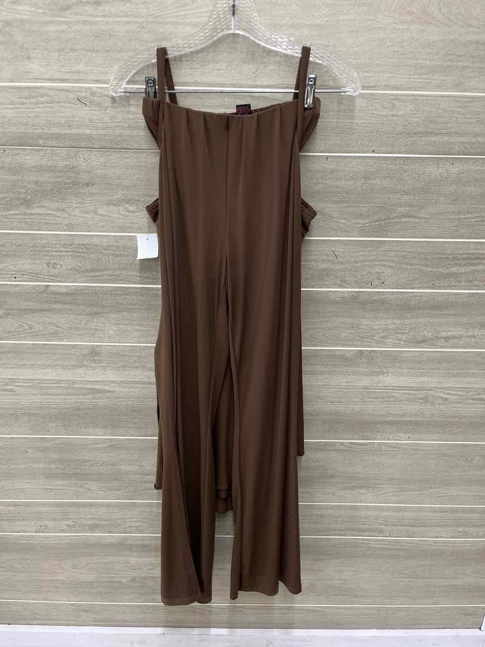 Shape FX Size M Brown Womens Pant Set
