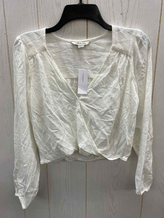 American Eagle White Womens Size XS Shirt