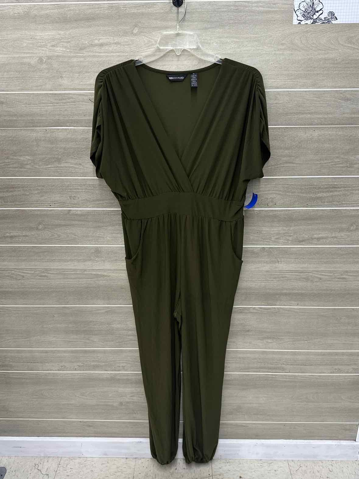 Nina Leonard Size 12/14 Olive Womens Jumper