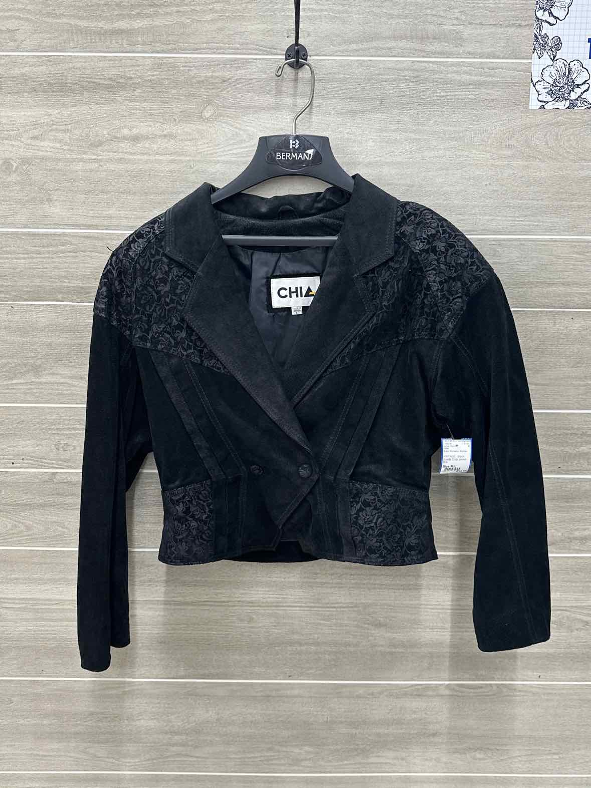 CHIA Size M/L Black Womens Jacket (Outdoor)