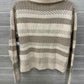 HeartLoom Tan Womens Size Small Sweater