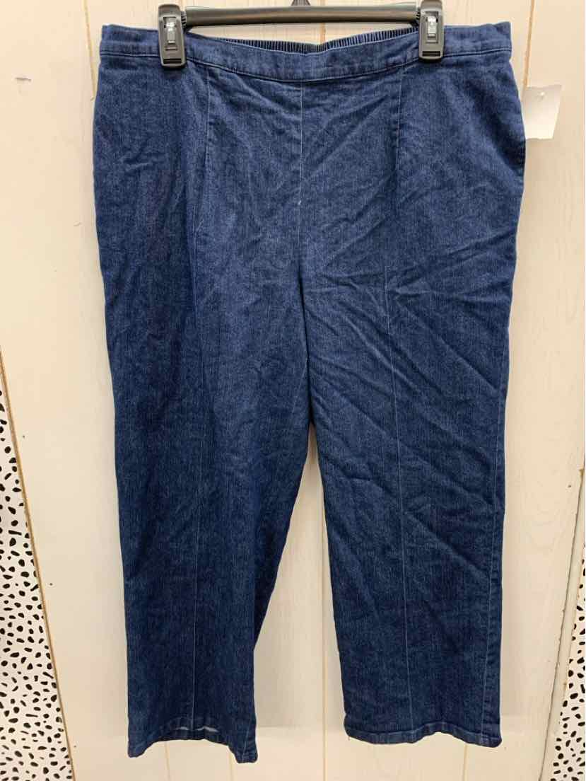 Alfred Dunner Blue Womens Size 16W Pants