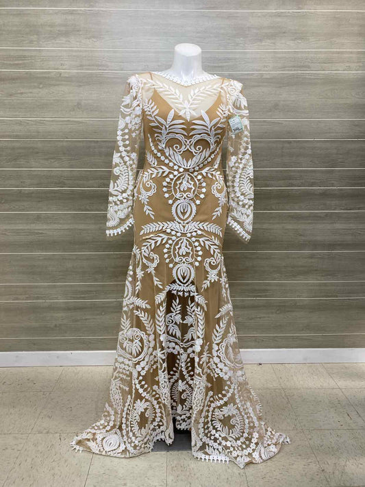 Tan Womens Size 10/12 Gown/Evening Wear