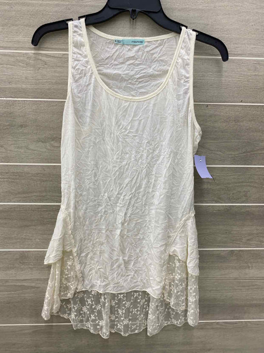 Maurices Cream Womens Size M Tank Top