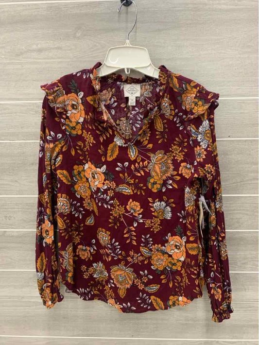 SJB Burgundy Womens Size XS Shirt