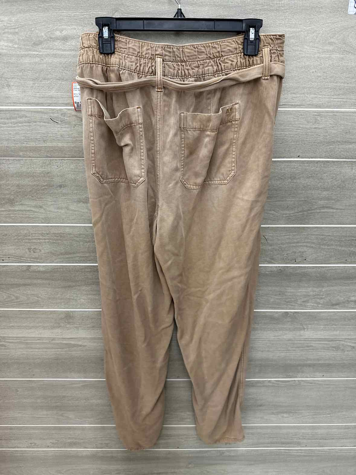 American Eagle Size 12 Long Khaki Womens Pants