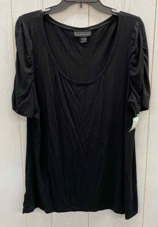 Attention Black Womens Size XL Shirt