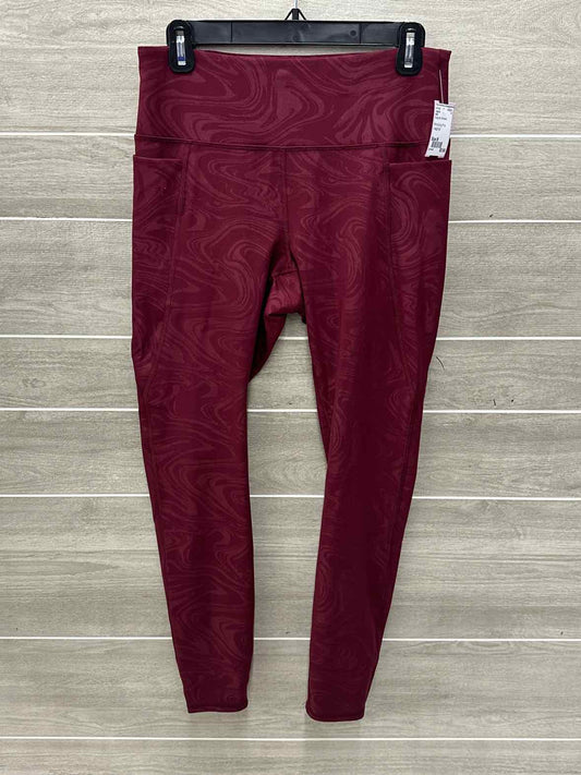 Avia Burgundy Womens Size M Leggings