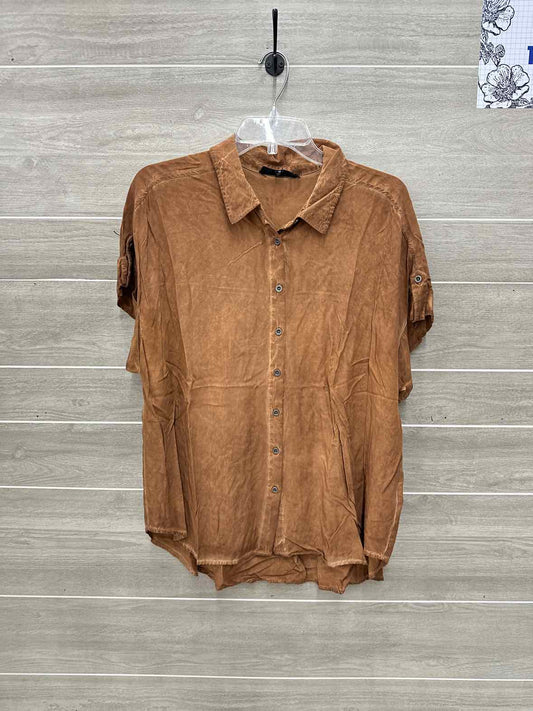 Jane & Delancey Brown Womens Women Size 1X Shirt