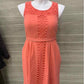 Isaac Mizrahi Coral Womens Size 14 Dress