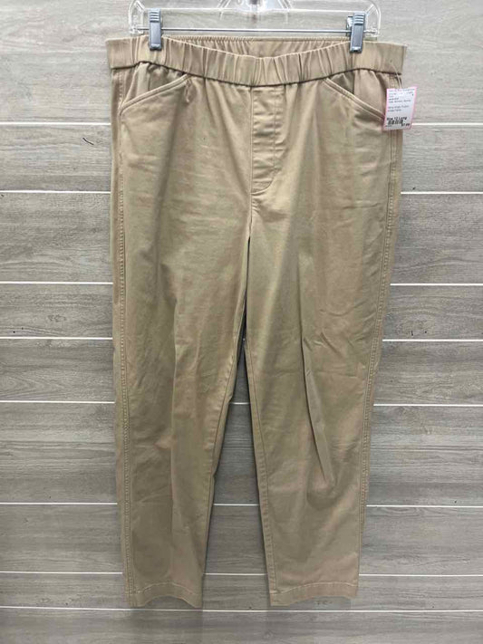 Lands End Size 12 Long Khaki Womens Pants