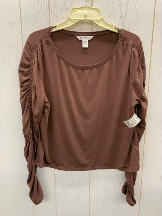 Athleta Brown Womens Size L Shirt