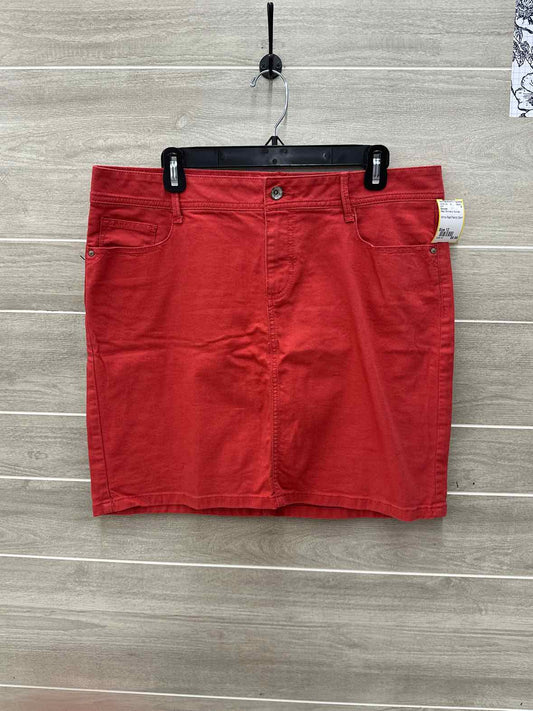Sonoma Red Womens Women Size 12 Skirt