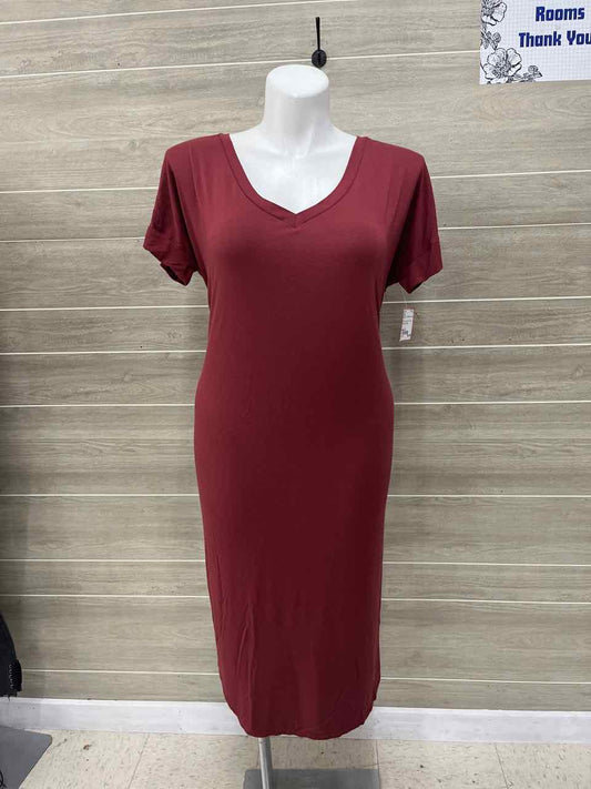 Zenana Burgundy Womens Women Size 12 Dress