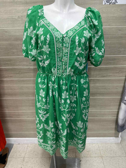 Draper James Size 14 Green Womens Dress