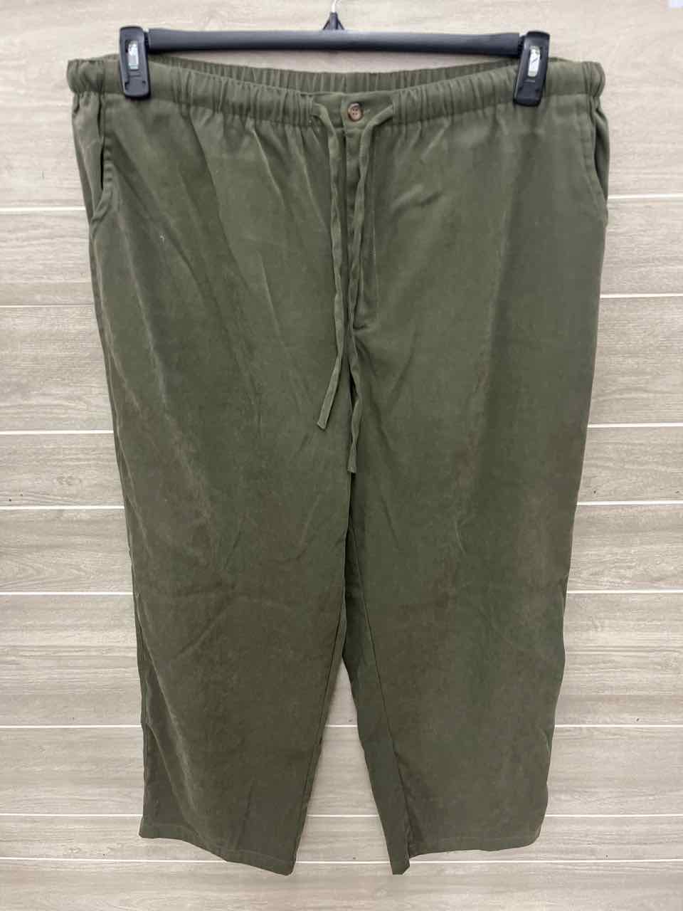 White Stag Size 18/20W Olive Plus Pants