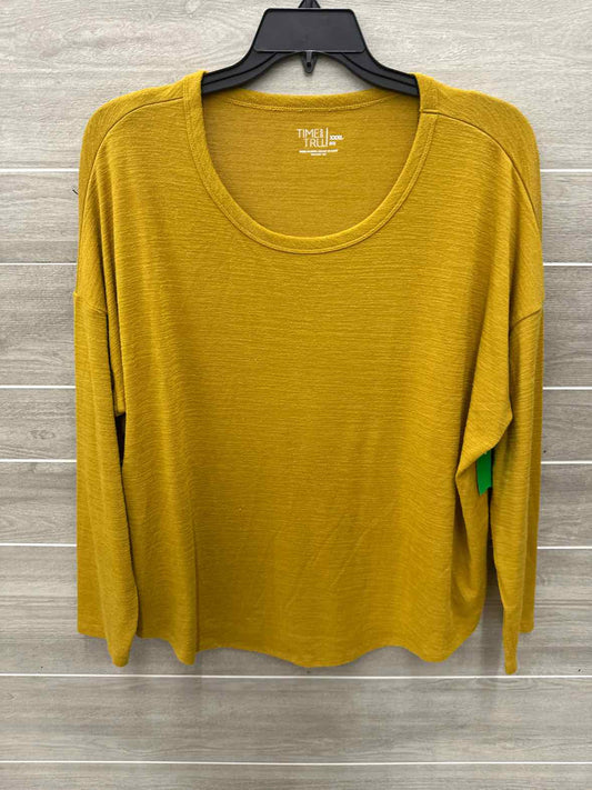 Time & Tru Size 22 Yellow Plus Shirt