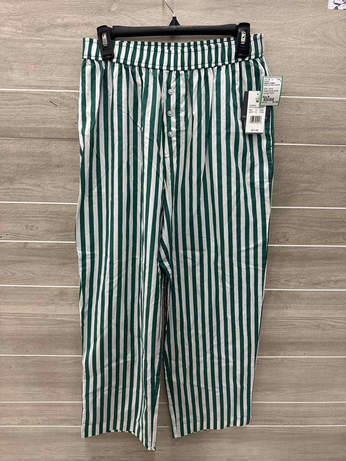 Grayson Threads Size M Green Womens Pajamas