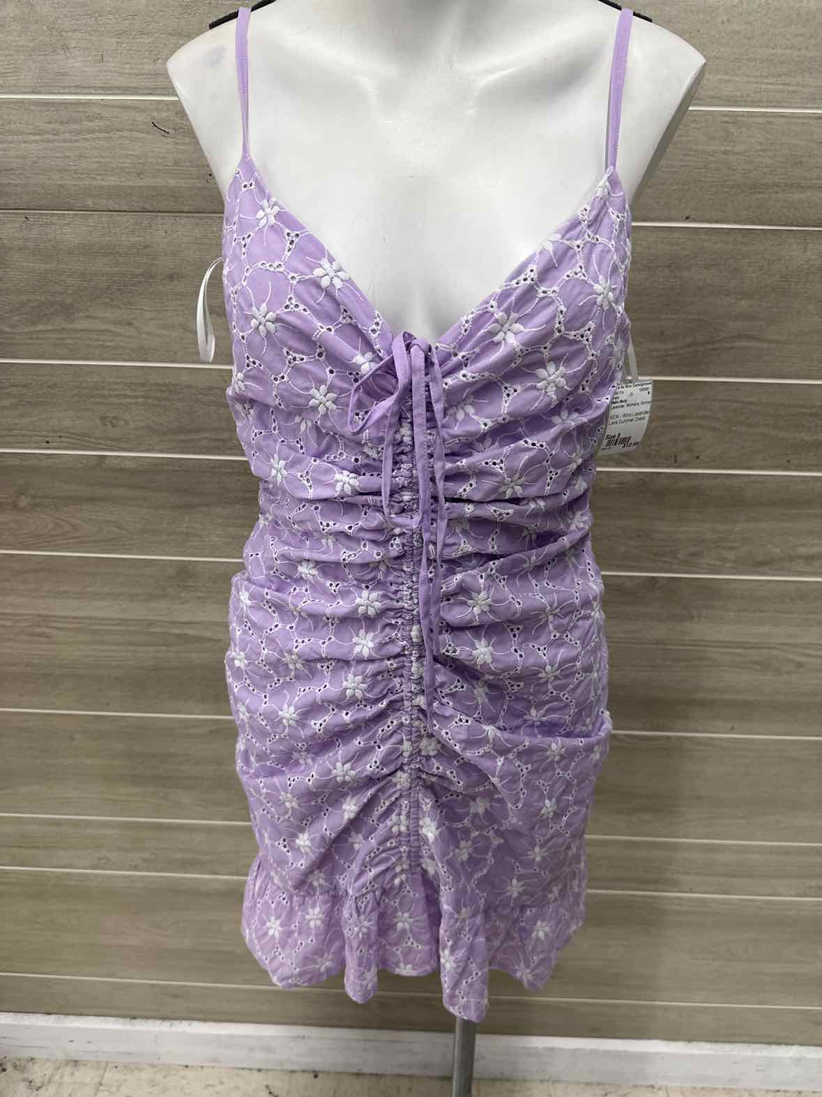 Hello Molly Size 8 Lavender Womens Dress
