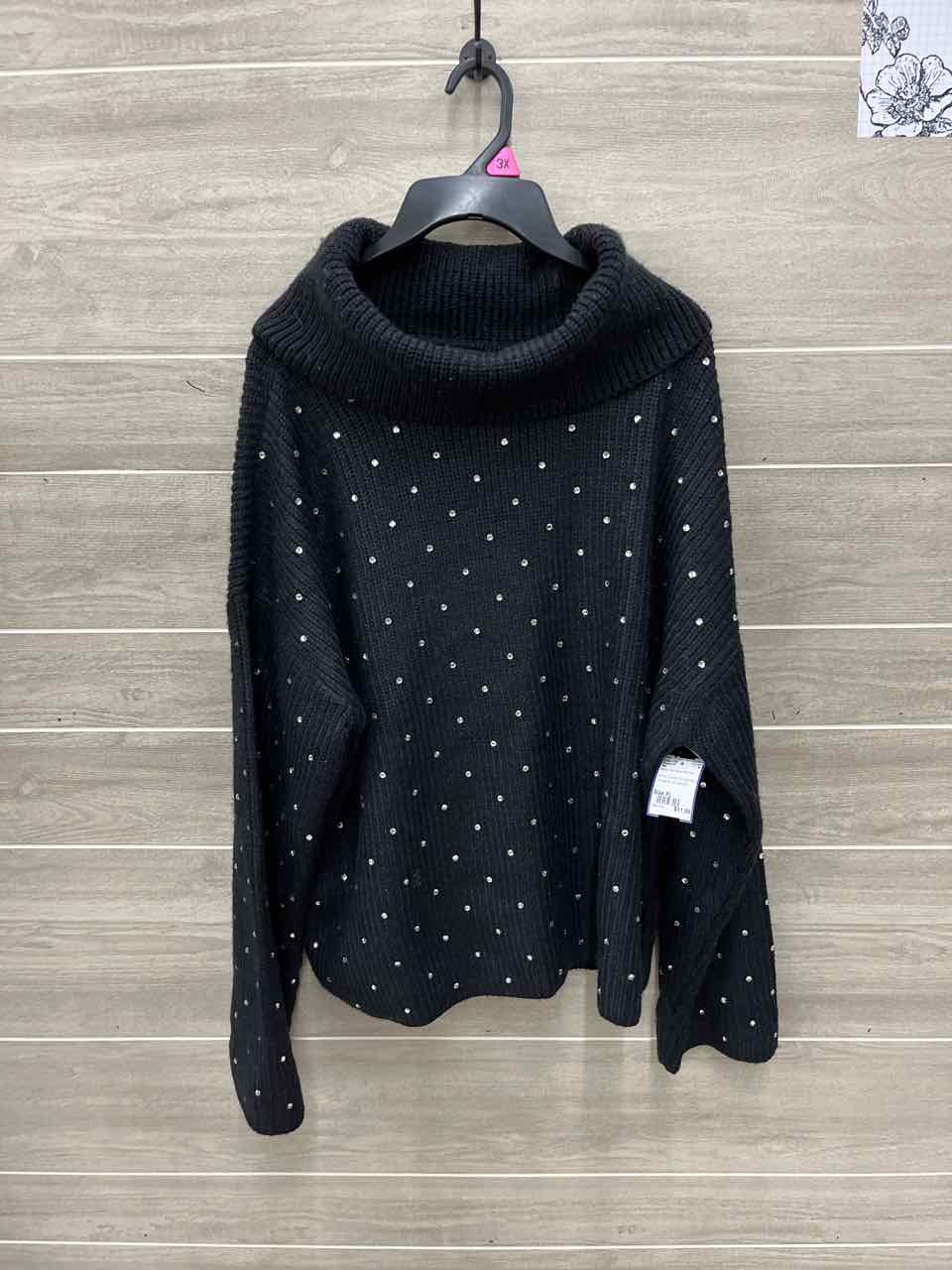 INC Size XL Black Womens Sweatshirt