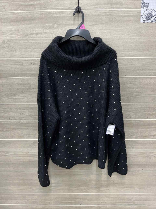 INC Size XL Black Womens Sweatshirt