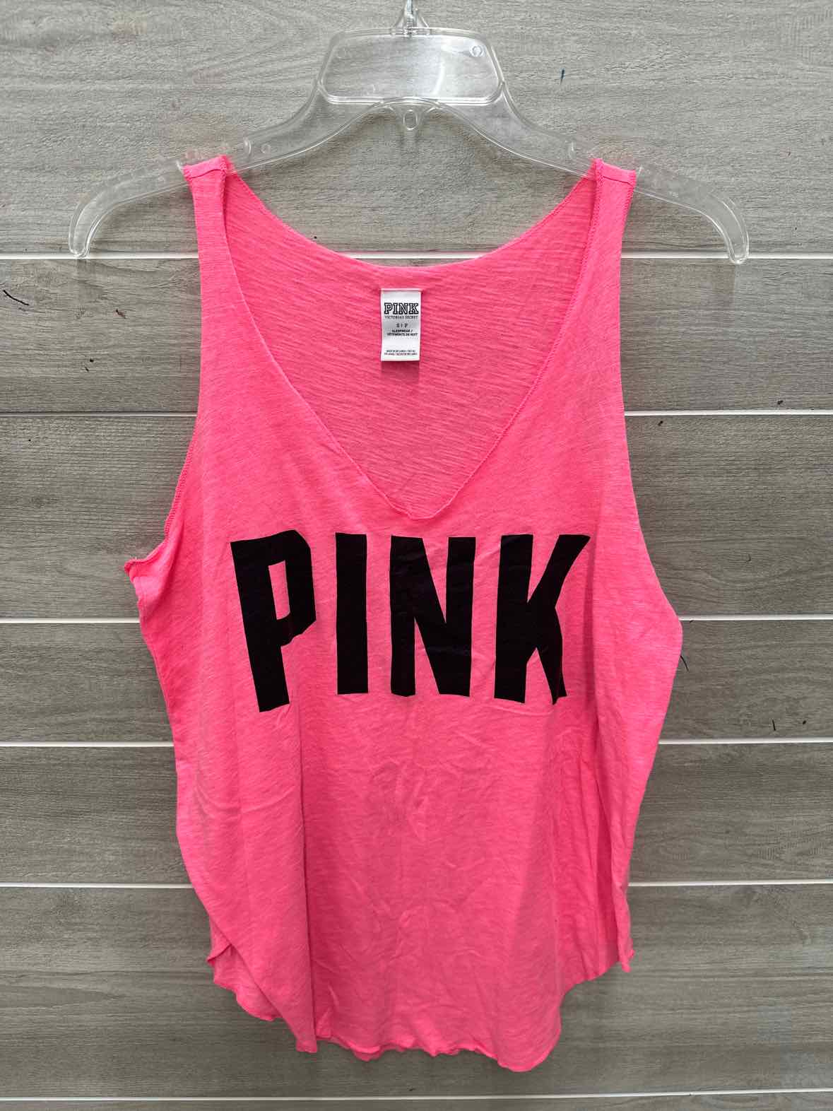 PINK Size S Pink Womens Tank Top