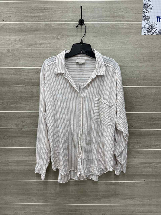 LOFT Size XL Tan Womens Shirt