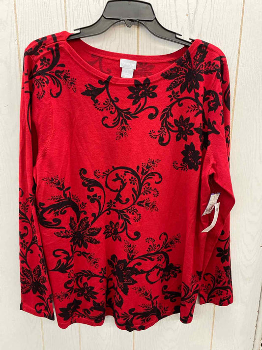 Chico's Red Womens Size 16 Shirt