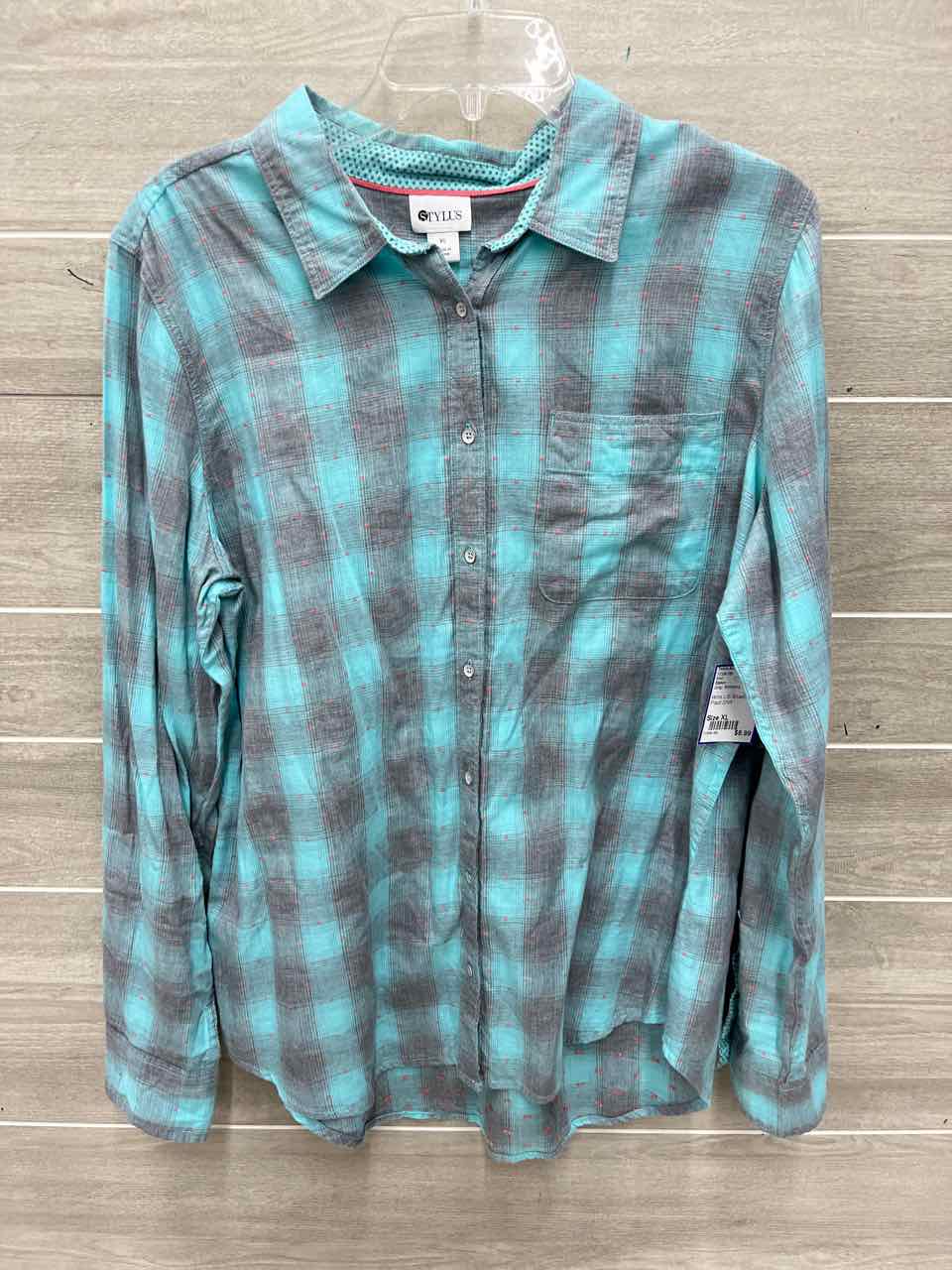 Stylus Size XL Gray Womens Shirt