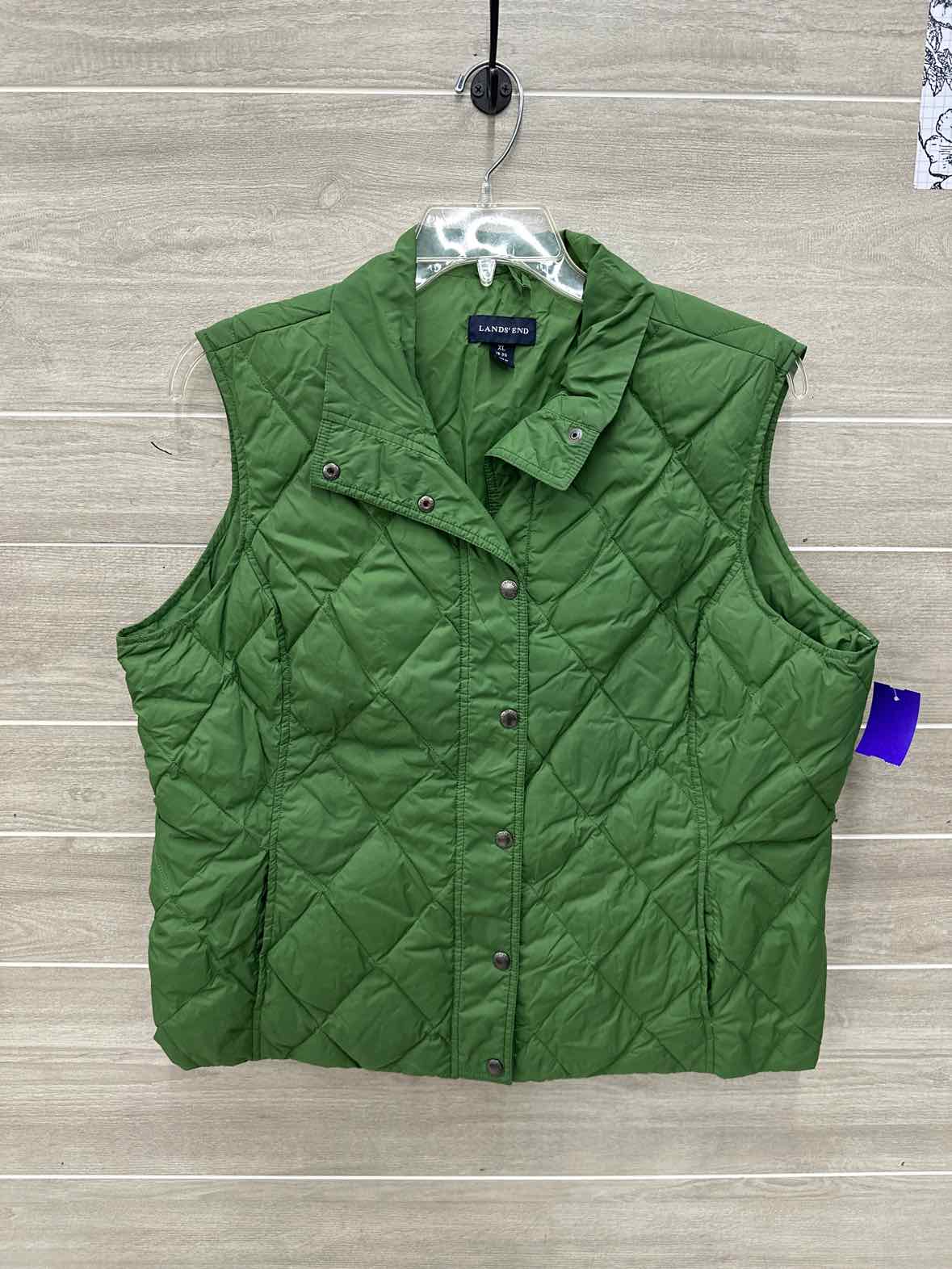 Lands End Size 18/20W Green Plus Vest