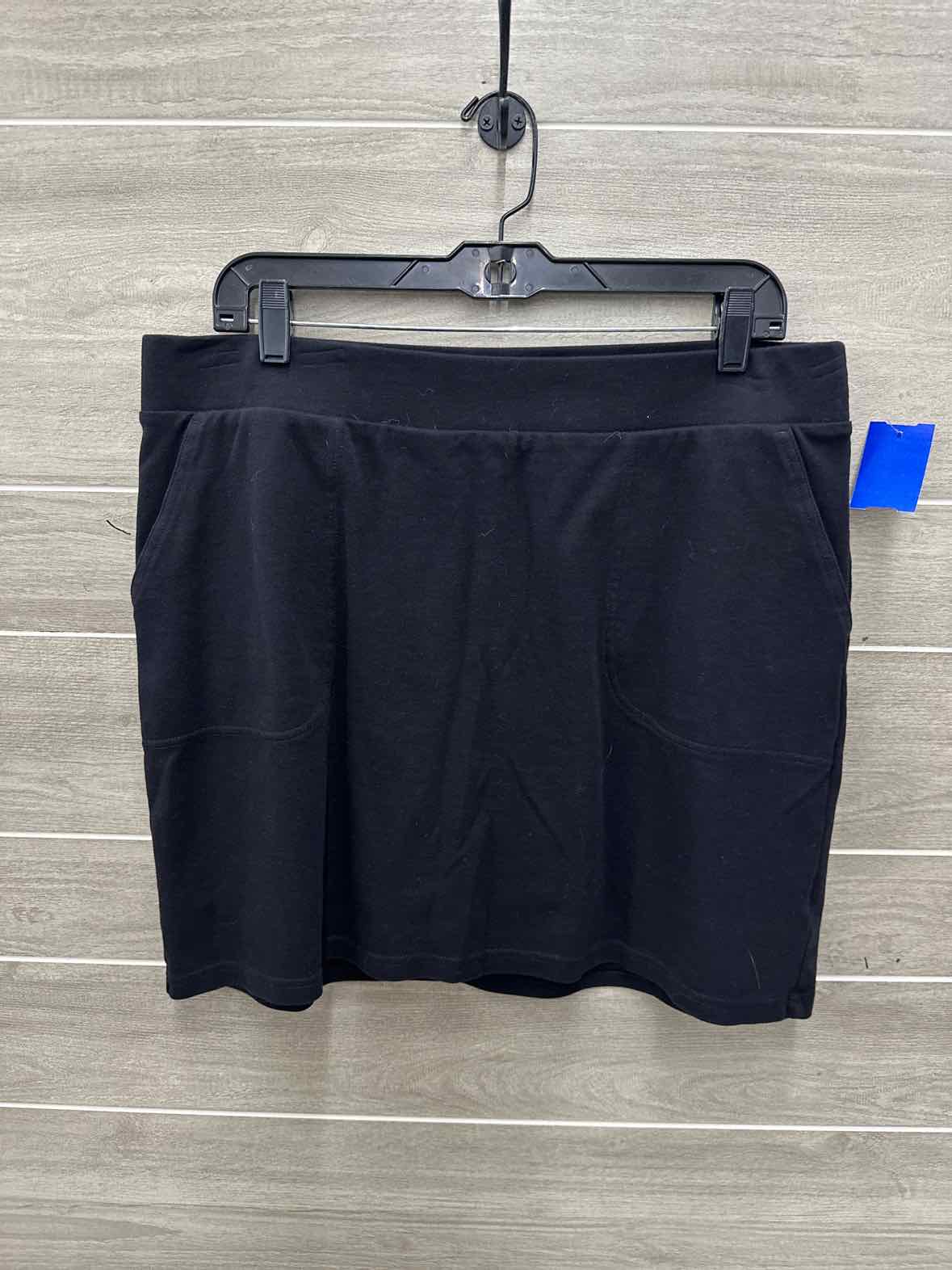 Croft & Barrow Size L Black Womens Skirt