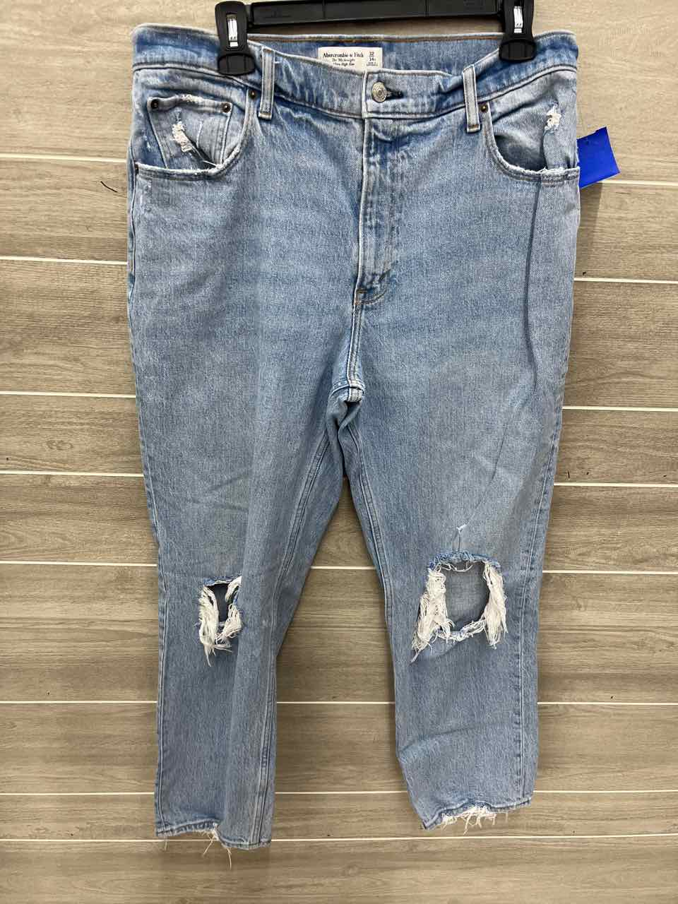 Abercrombie & Fitch Size 14 Short Blue Womens Jeans