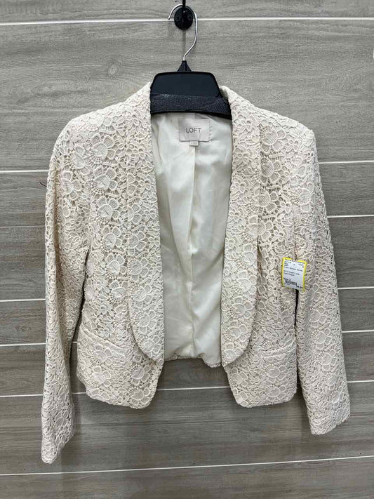 LOFT Size 2 Cream Womens Blazer