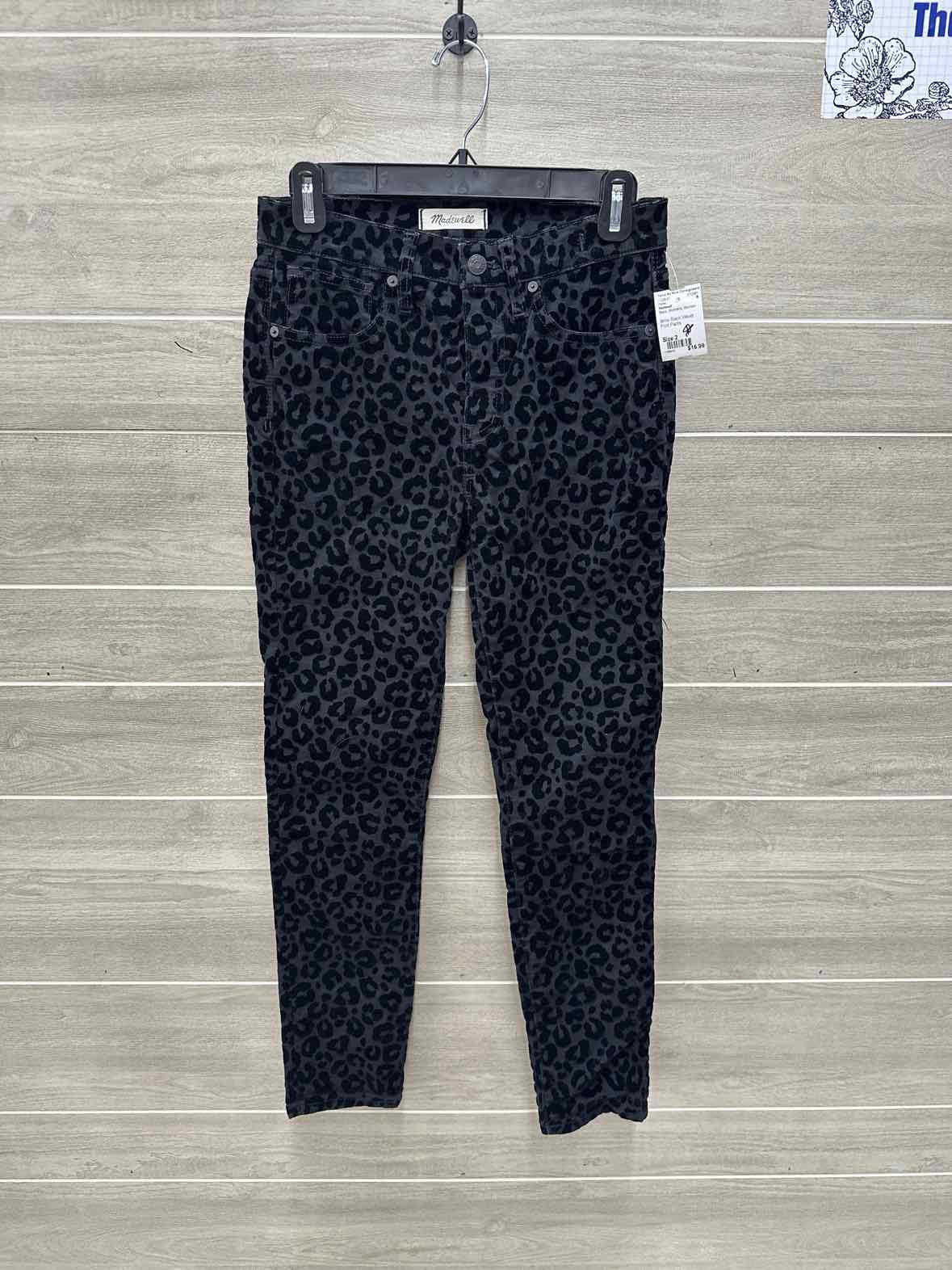 Madewell Size 2 Black Womens Pants
