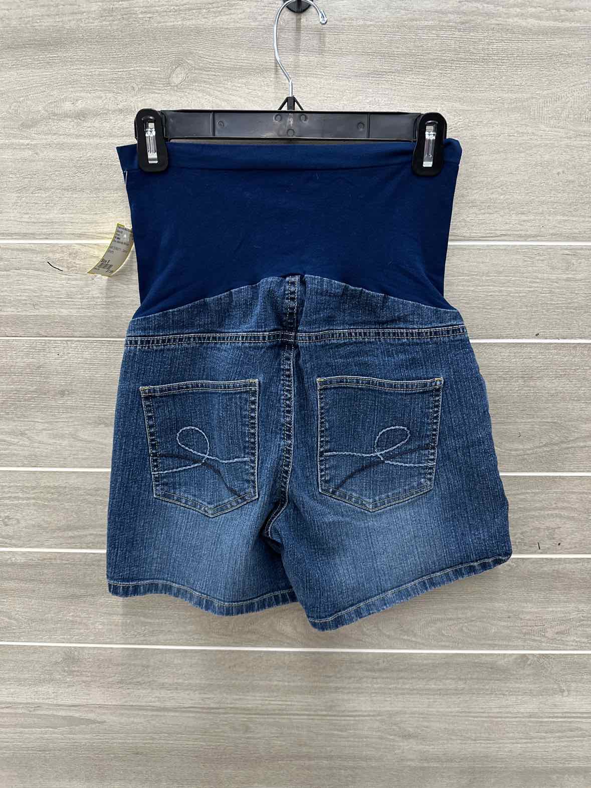 Oh Baby Size S Blue Maternity Shorts