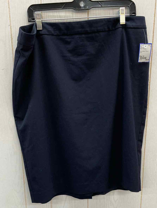 Lands End Black Womens Size 16 Skirt