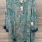 Christopher & Banks Size L/XL Green Womens Shirt