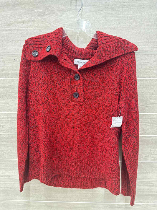 Sag Harbor Size L Red Womens Sweater