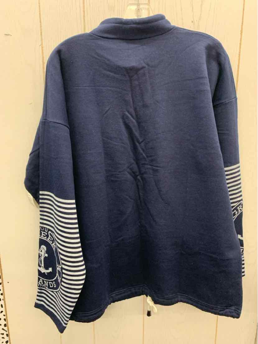 Navy Womens Size XL Sweatshirt