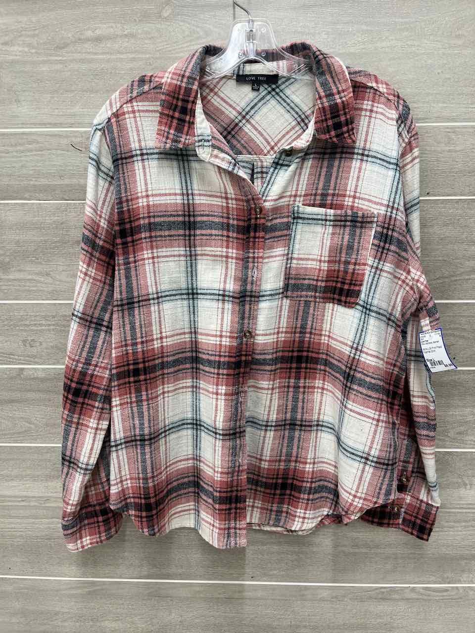 Love Tree Size L Pink Womens Shirt