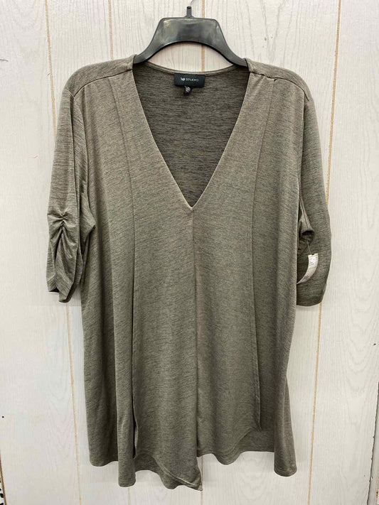 AB Studio Olive Womens Size XL Shirt